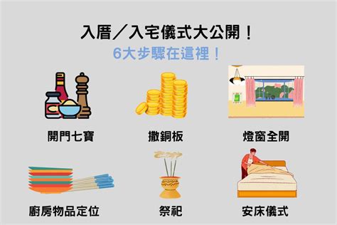 入厝 注意事項|入厝注意事項：9大搬家習俗、8禁忌、招財入宅儀式一。